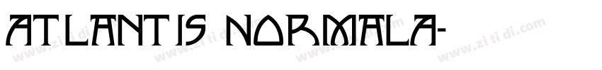 Atlantis NormalA字体转换